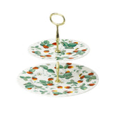 Alpine Strawberry Two Tier Cake Stand